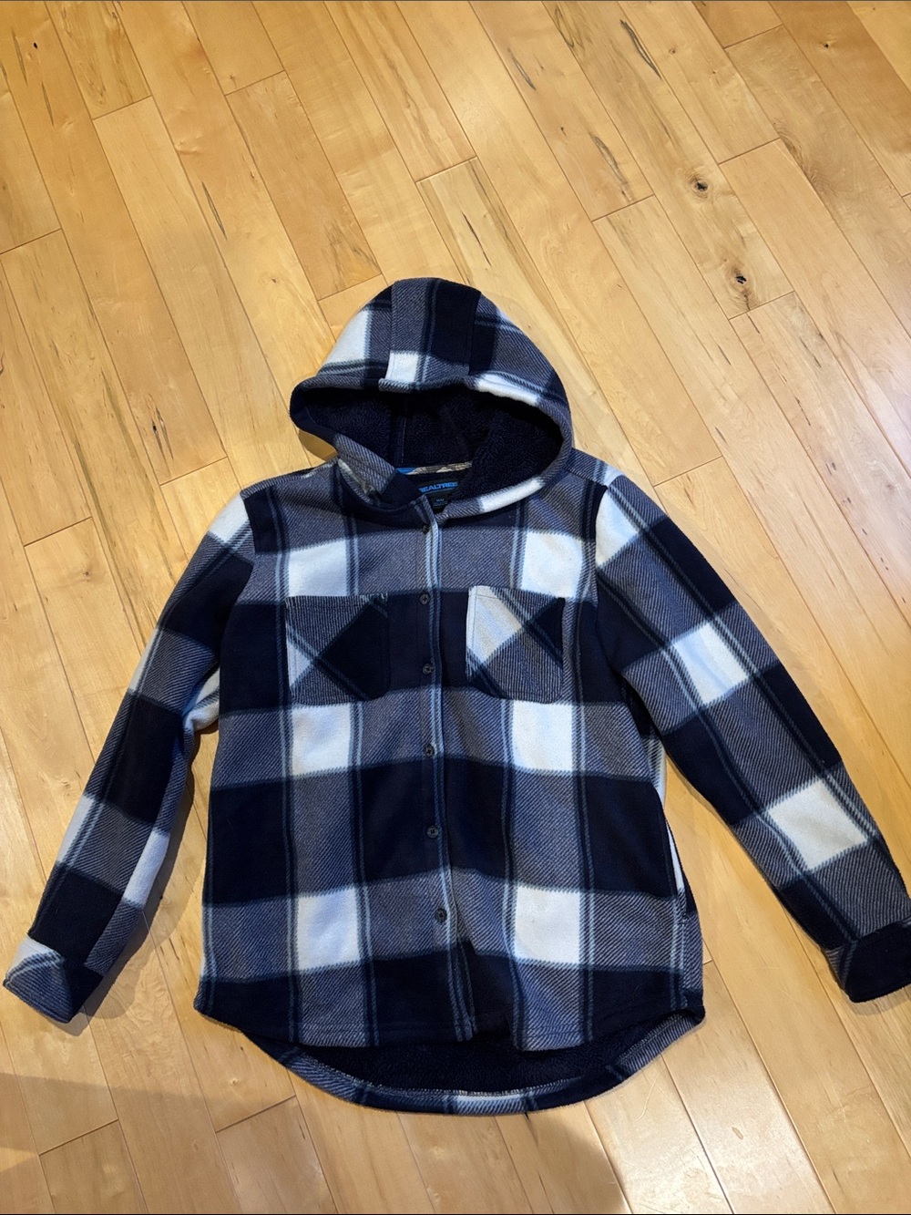 Realtree Hooded plaid jacket